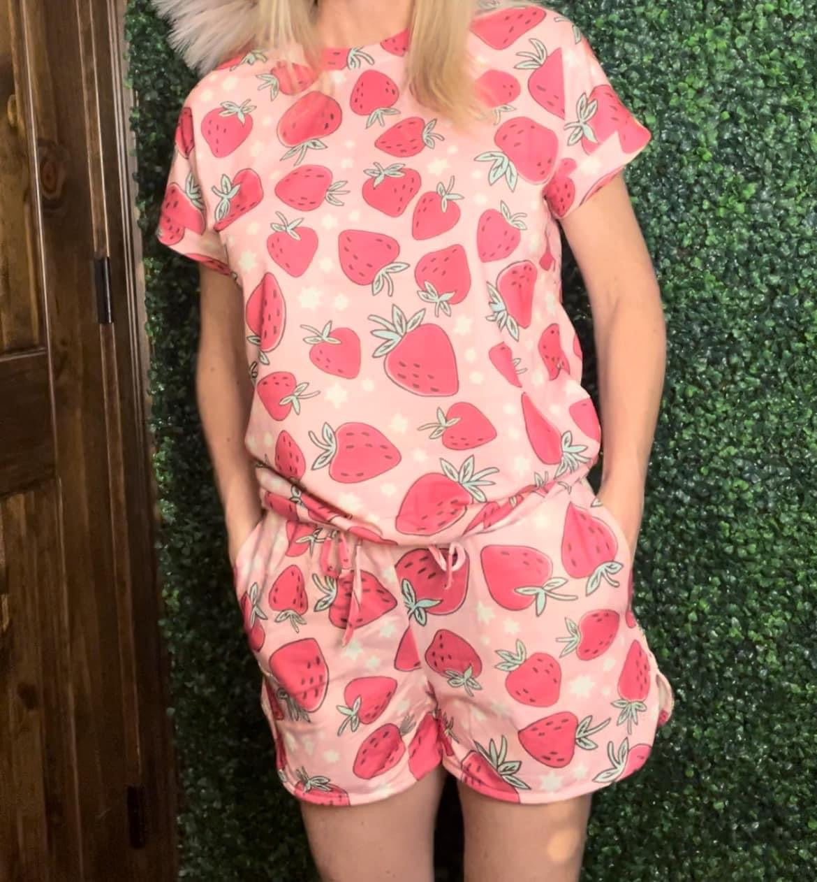 Strawberry Pajama/Loungeset