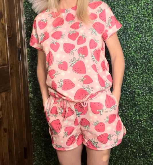 Strawberry Pajama/Loungeset