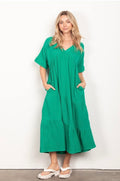 Green Gauze Dress