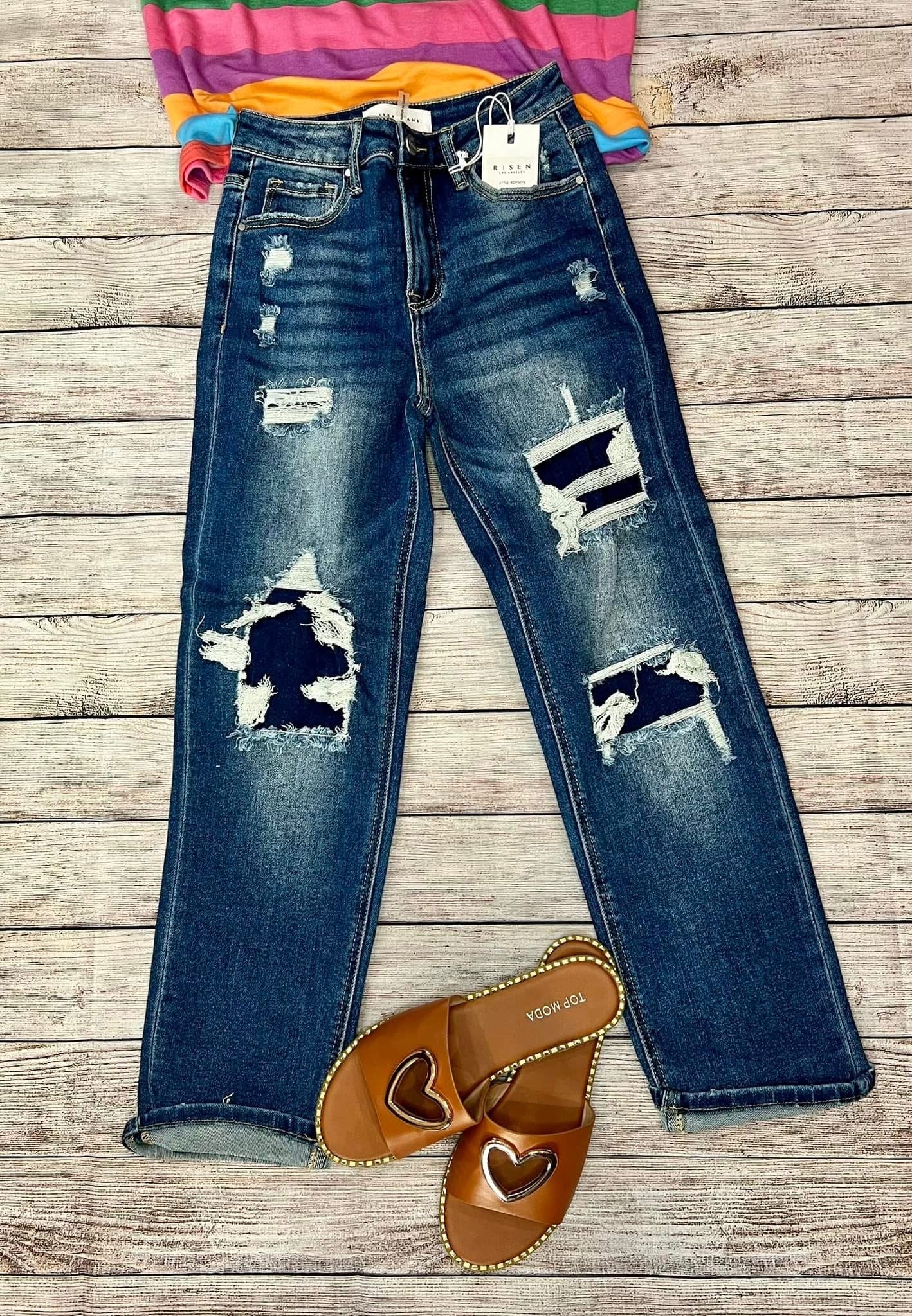 Distressed Denim Jeans