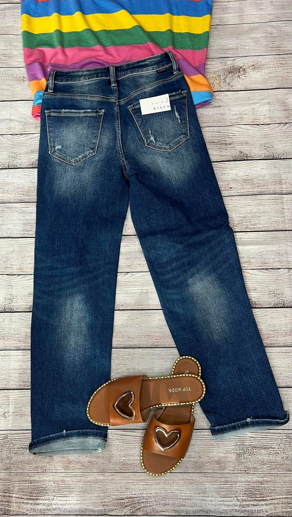 Distressed Denim Jeans